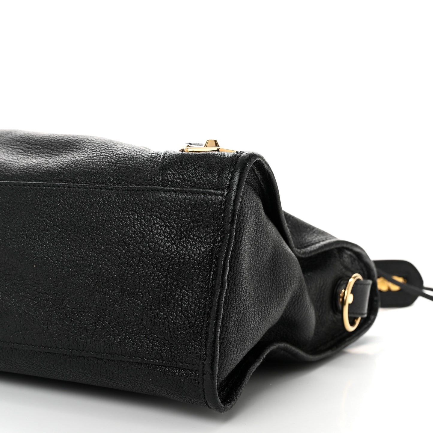 Chevre Gold Metallic Edge Hardware City Black