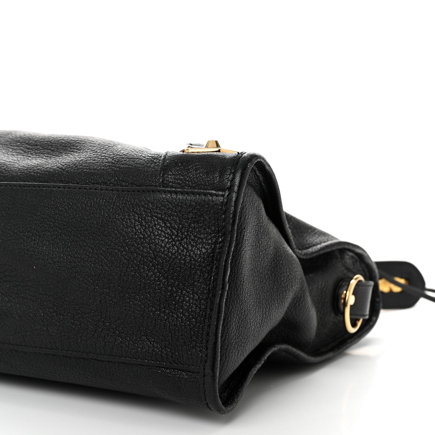 Balenciaga Chevre Gold Metallic Edge Hardware City Black 11 of 12