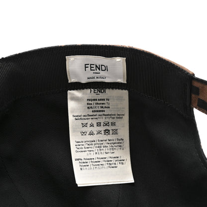 Fendi Canvas FF Reloaded Baseball Hat Tobacco Red 9 of 11