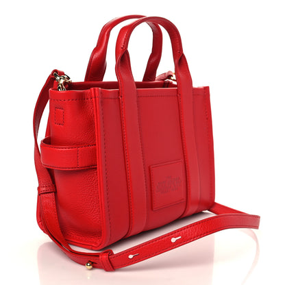 Marc Jacobs Grained Calfskin Small The Tote Bag True Red 3 of 9