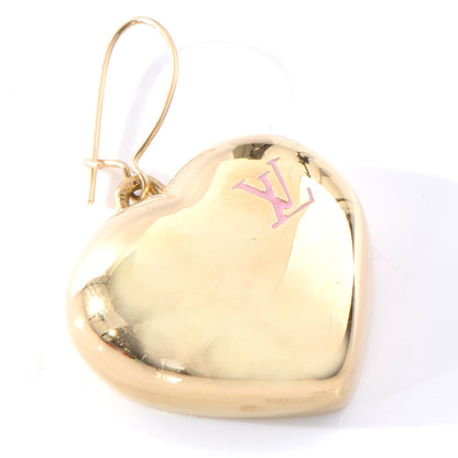 Louis Vuitton Fraises Strawberry Heart Earrings 5 of 5