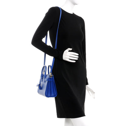 Saint Laurent Calfskin Nano Sac De Jour Royal Blue 2 of 7