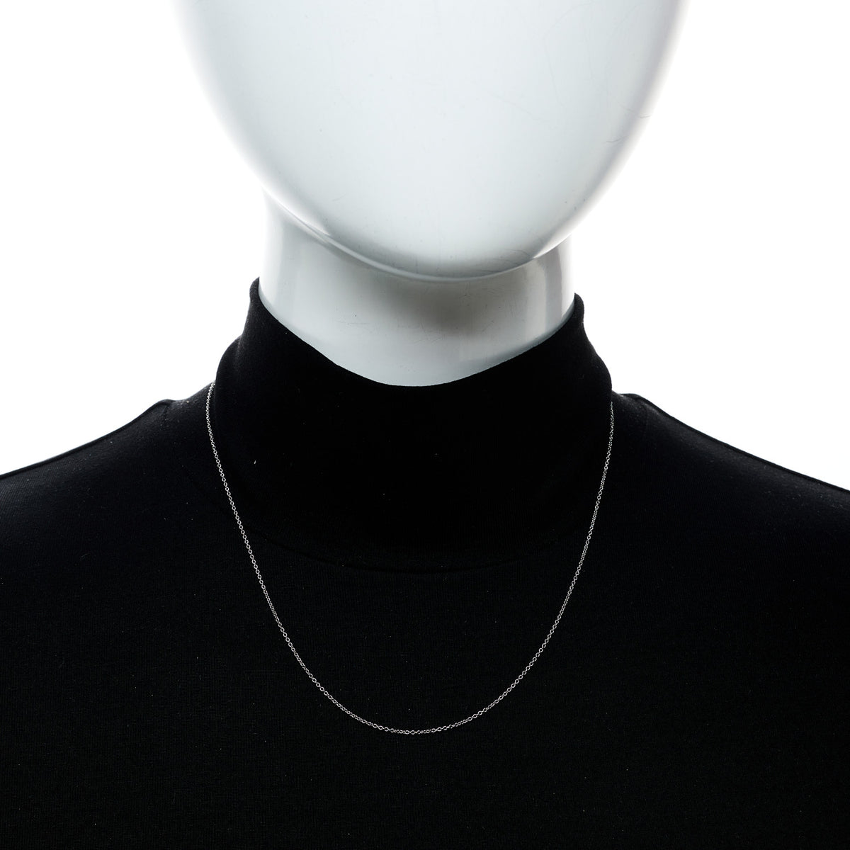 Platinum Chain Necklace 18"