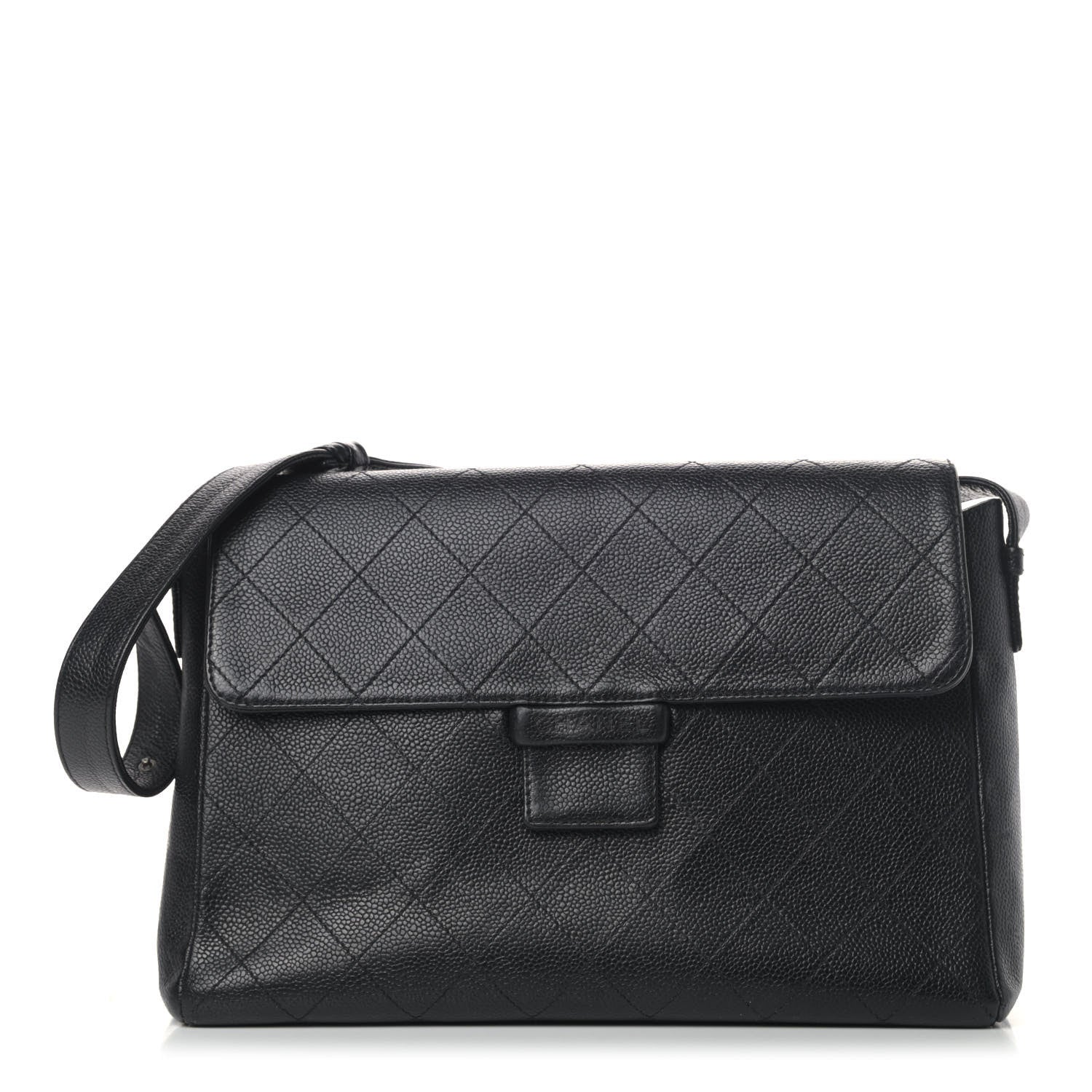 Chanel Caviar Diamond Stitched Shoulder Bag Black 1 of 6