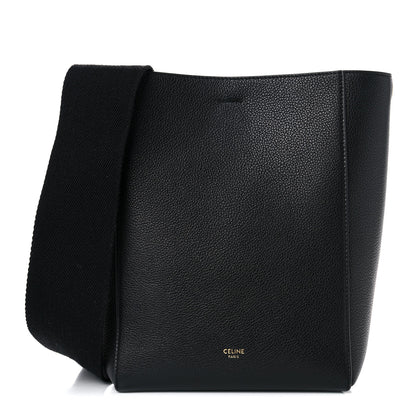 Celine Soft Grained Calfskin Small Sangle Bucket Bag Black 1 of 10