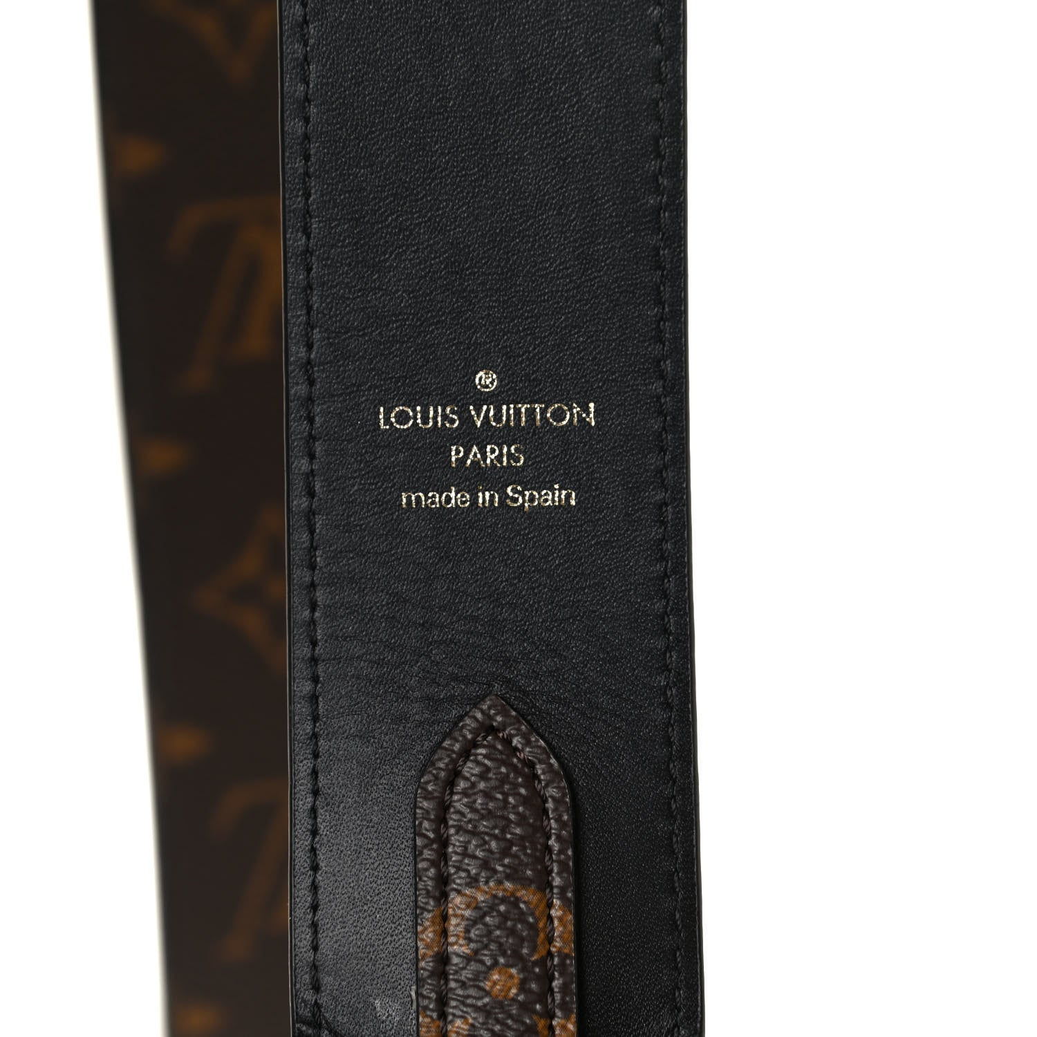 Louis Vuitton Monogram Bandouliere Shoulder Strap Black 5 of 5