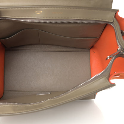 Celine Smooth Calfskin Suede Small Tri-Color Trapeze Orange 5 of 22