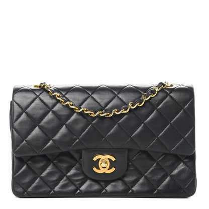 Chanel Lambskin Quilted Small Double Flap Black 1 of 19