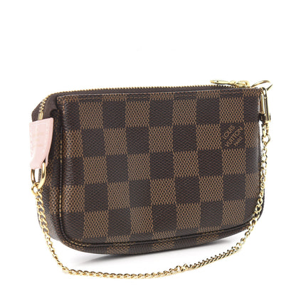 Louis Vuitton Damier Ebene 2020 Christmas Animation Big Wheel Mini Pochette Accessories Rose Ballerine 3 of 8