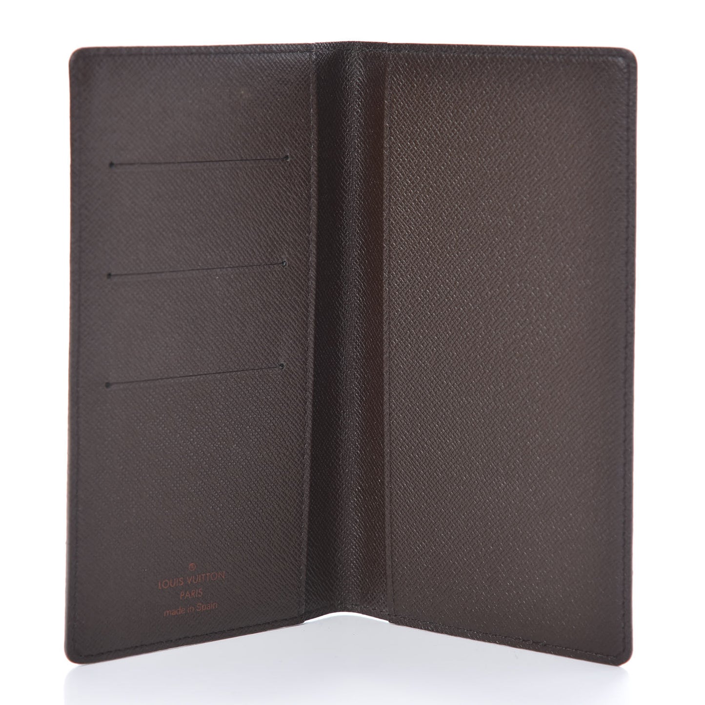 Damier Ebene Checkbook Cover Wallet