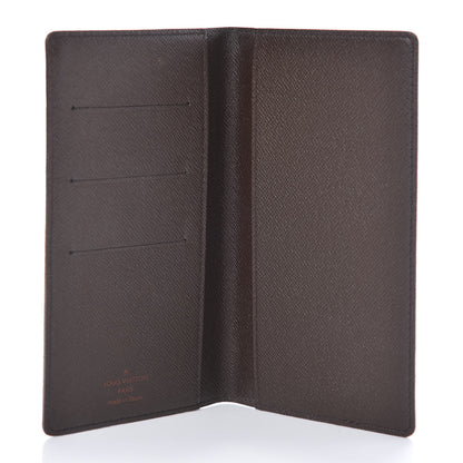 Louis Vuitton Damier Ebene Checkbook Cover Wallet 5 of 7