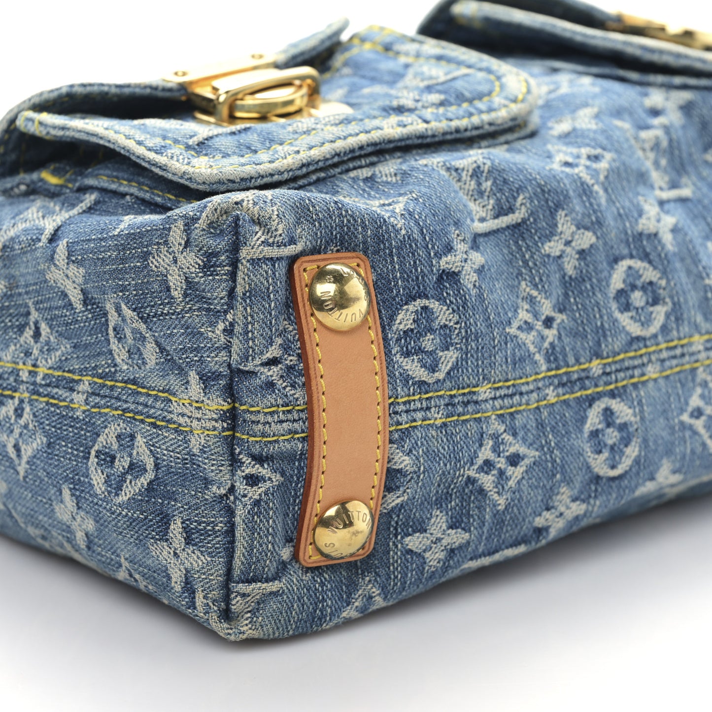 Monogram Denim Baggy PM Blue