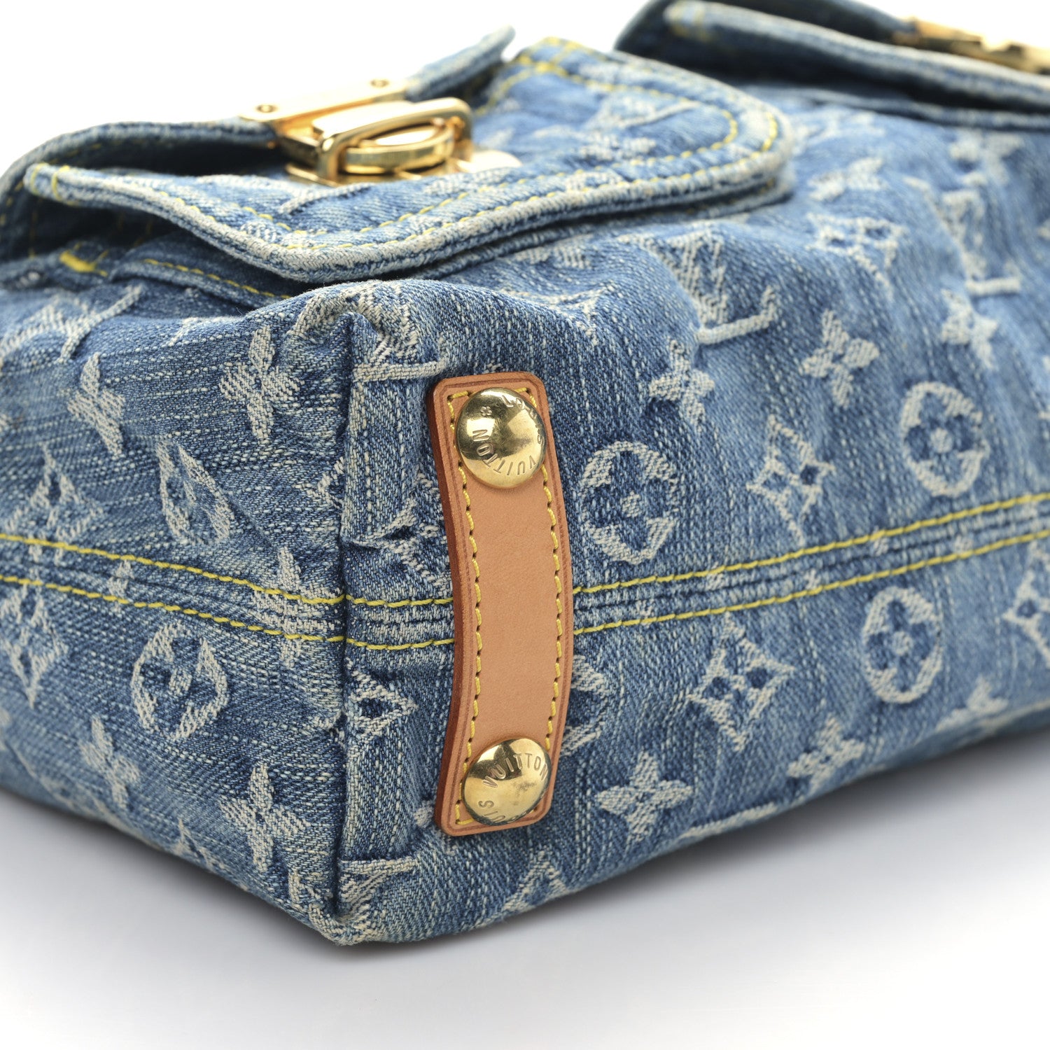 Louis Vuitton Monogram Denim Baggy PM Blue 7 of 8