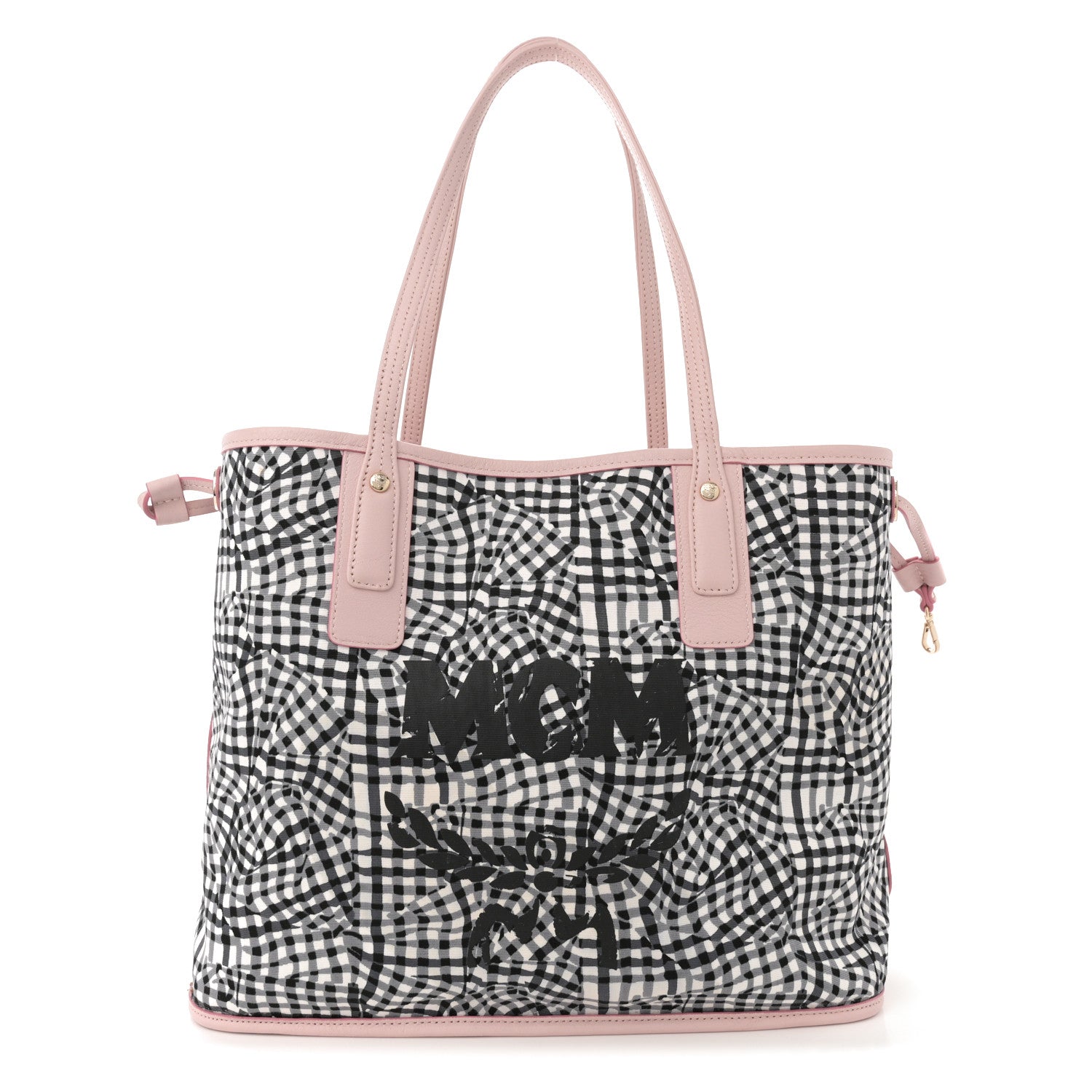 MCM Visetos Medium Liz Reversible Shopper Tote Powder Pink 3 of 16