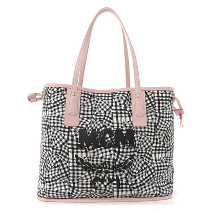 MCM Visetos Medium Liz Reversible Shopper Tote Powder Pink 3 of 16