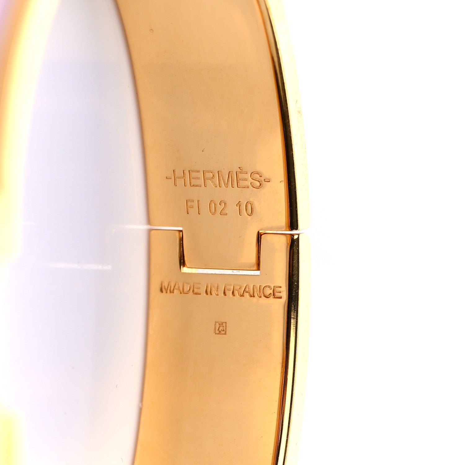Hermes Enamel Narrow Clic Clac H Bracelet PM Rose Dragee 4 of 4