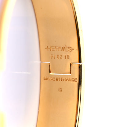 Hermes Enamel Narrow Clic Clac H Bracelet PM Rose Dragee 4 of 4