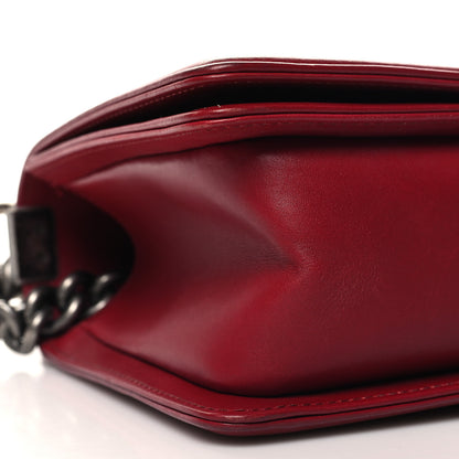 Chanel Calfskin Chevron Quilted Medium Boy Flap Burgundy 9 of 13