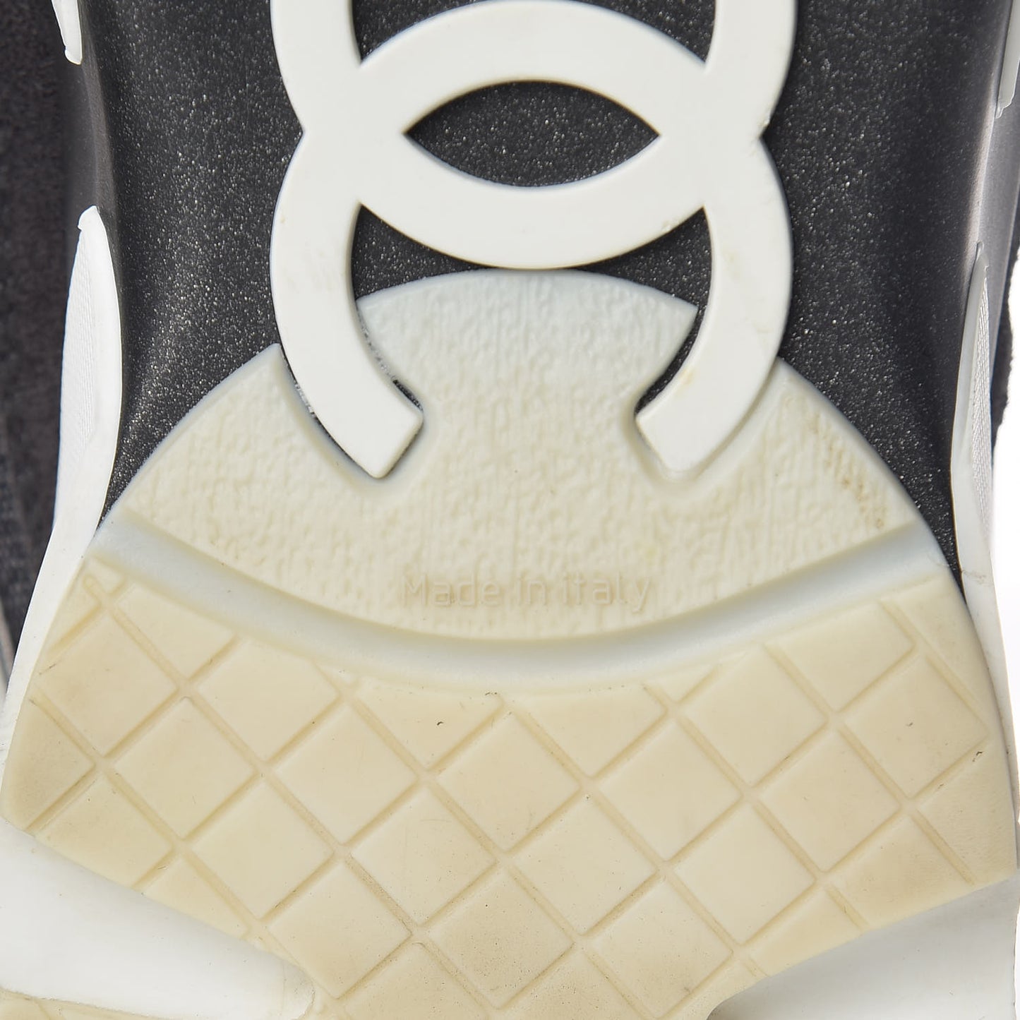 Suede Calfskin CC Sneakers 38.5 Grey