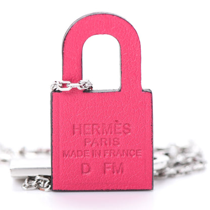 Hermes Swift Small O'Kelly Pendant Necklace Rose Mexico 5 of 6