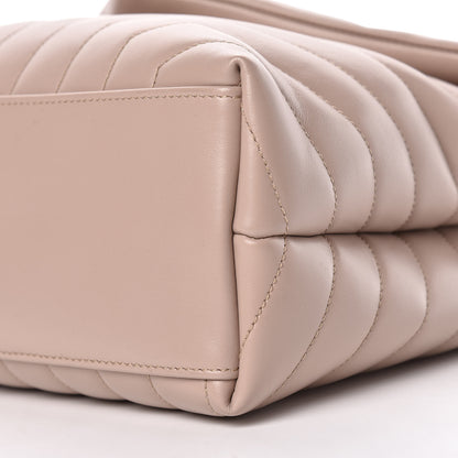 Saint Laurent Calfskin Y Quilted Monogram Medium Loulou Chain Satchel Light Natural 12 of 12