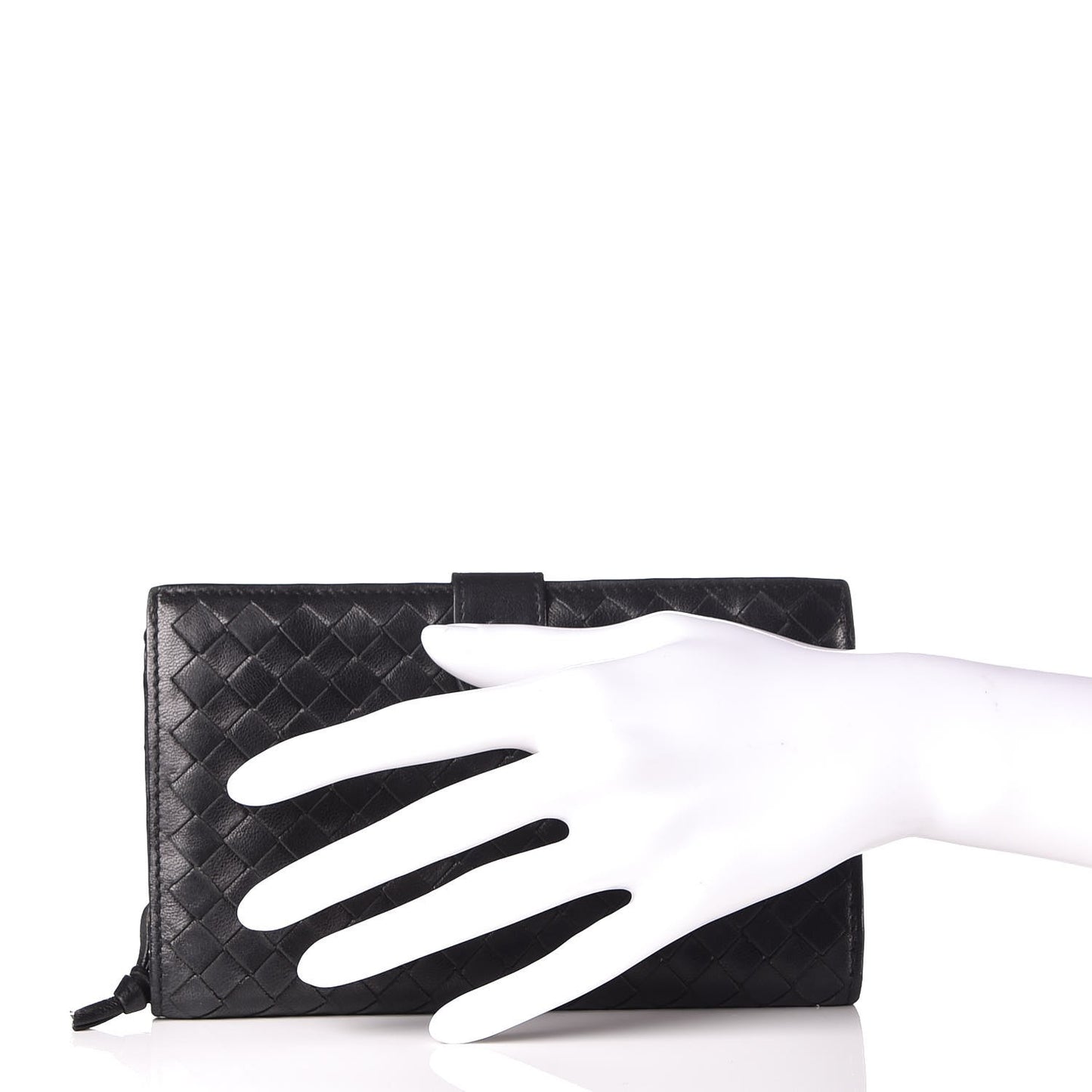 Nappa Intrecciato Continental Wallet Black