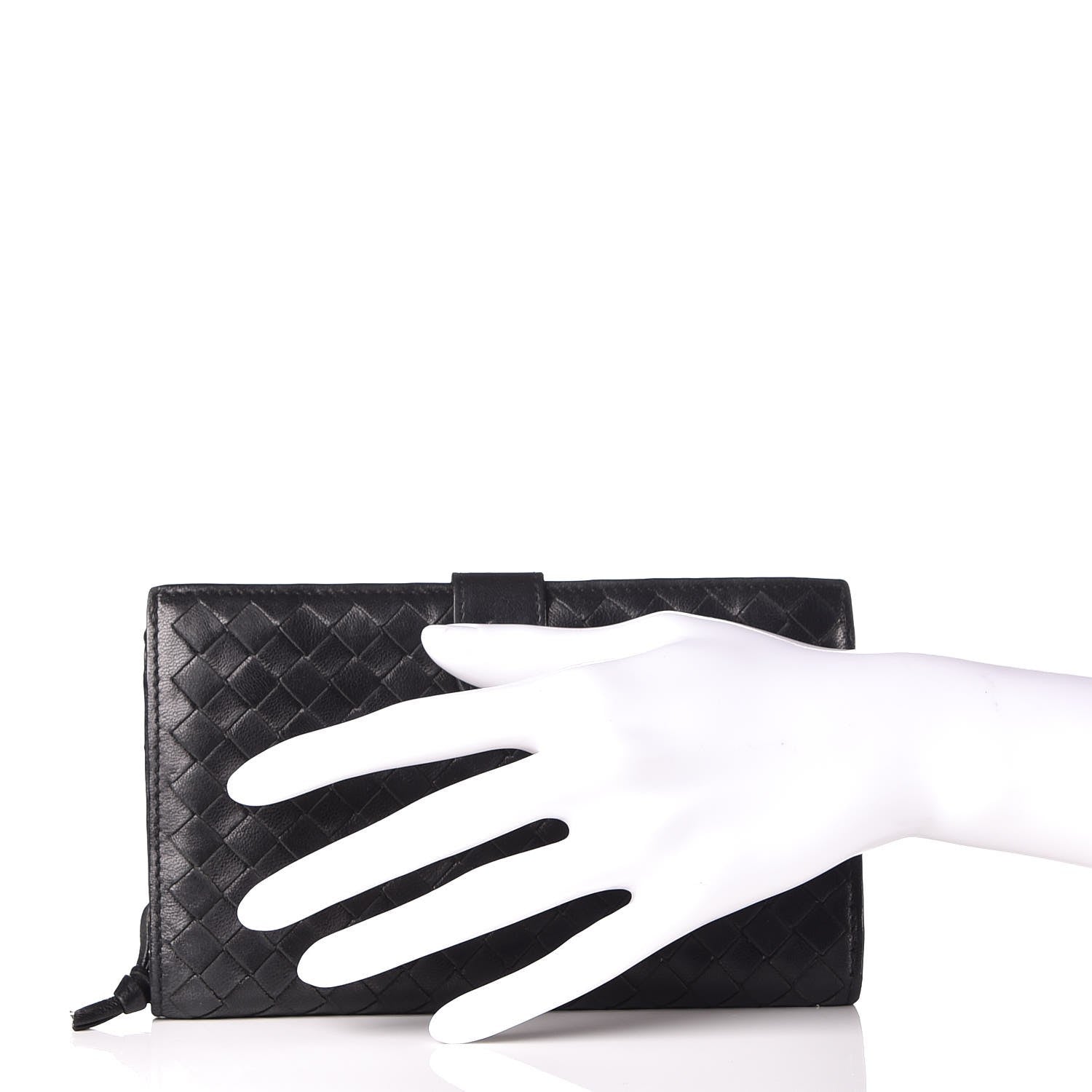 Bottega Veneta Nappa Intrecciato Continental Wallet Black 2 of 15