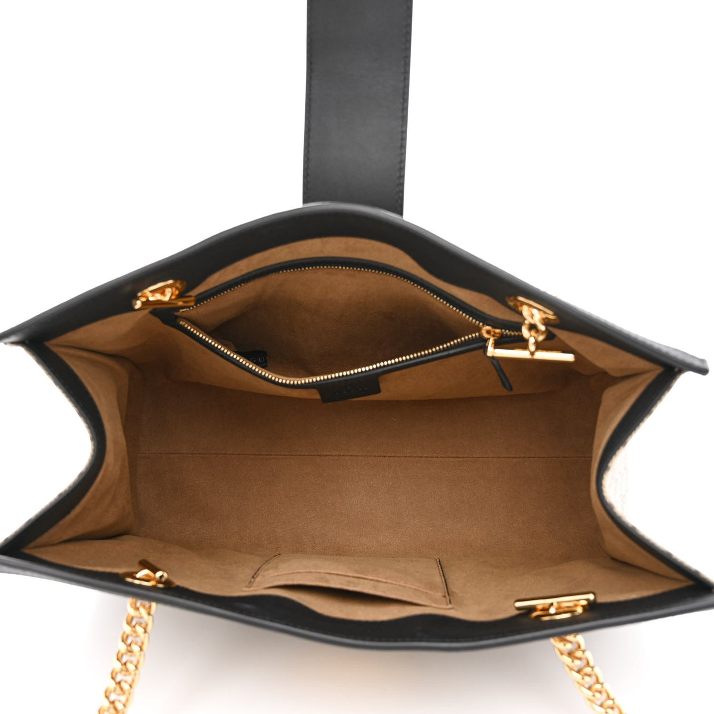 GG Supreme Monogram Medium Padlock Tote Black