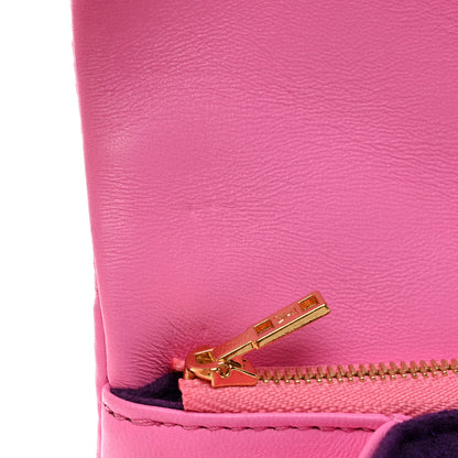 Louis Vuitton Lambskin Embossed Monogram Vuittamins Pochette Coussin Rose Violet 10 of 11