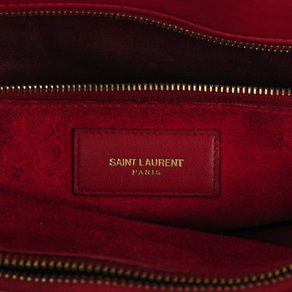 Saint Laurent Calfskin Small Sac De Jour Lipstick Red 7 of 20