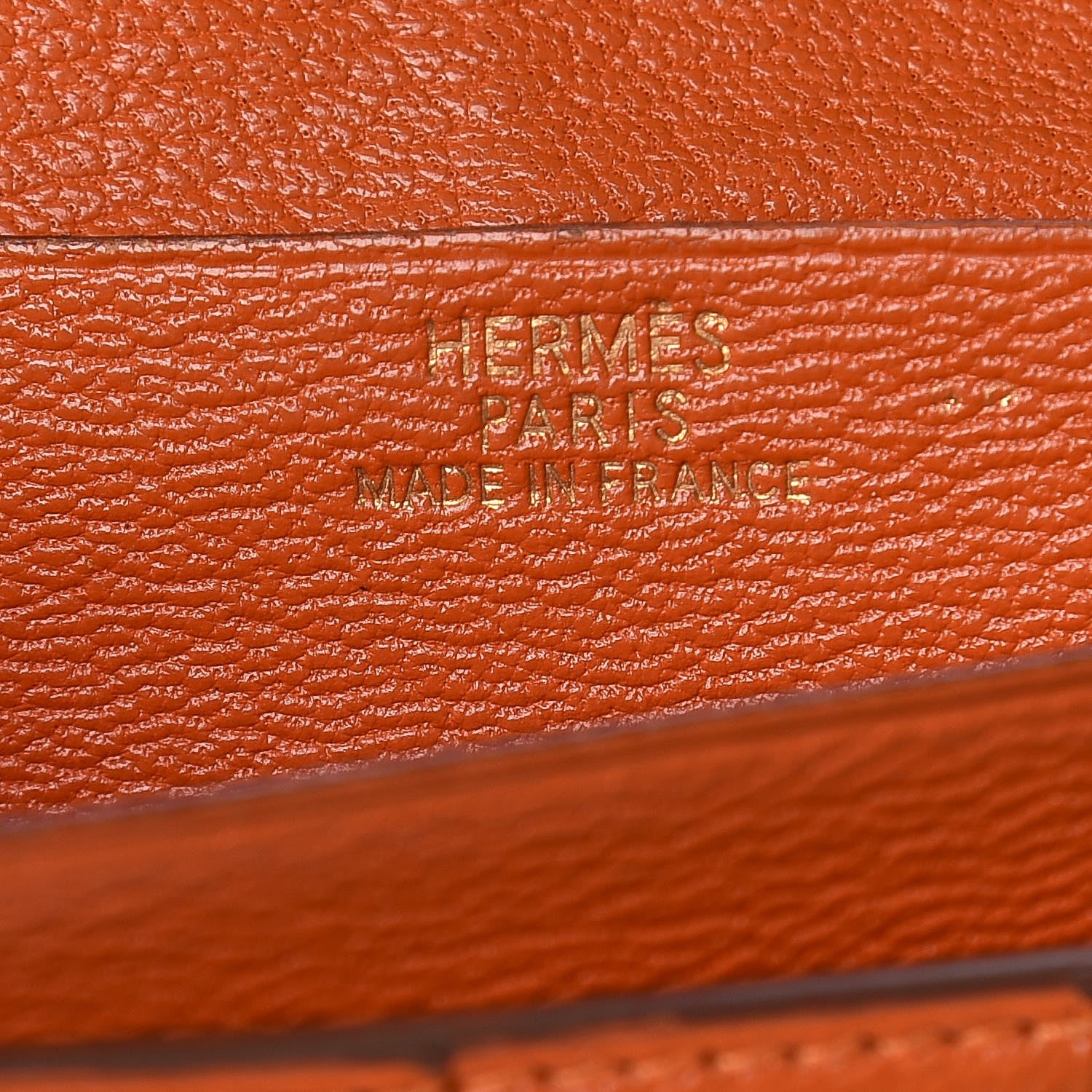 Hermes Shiny Niloticus Crocodile 18K Gold Diamond Bearn Wallet Orange 6 of 17