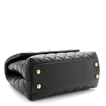 Chanel Caviar Quilted Mini Coco Handle Flap Black 4 of 10