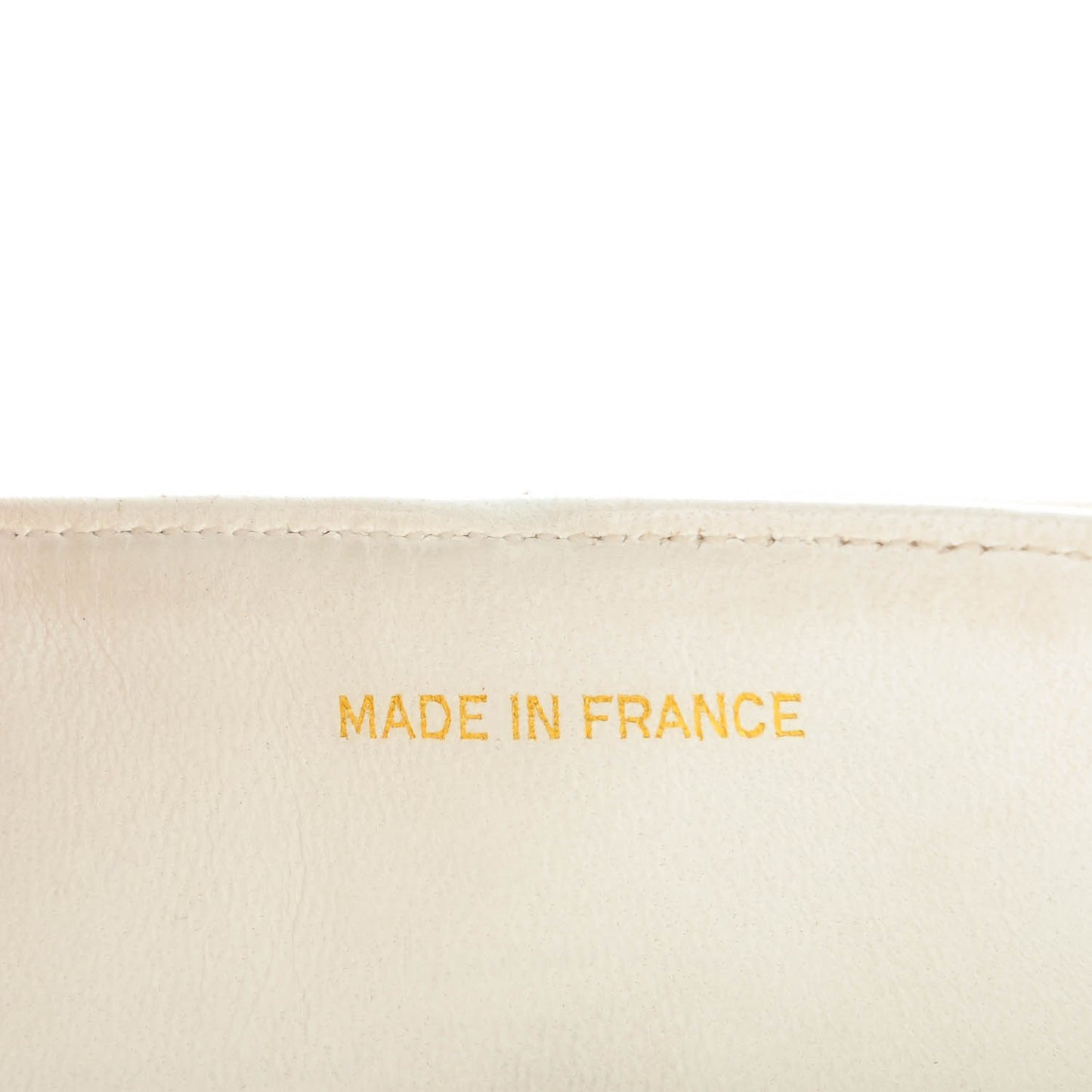 Lambskin Quilted Small Double Flap White
