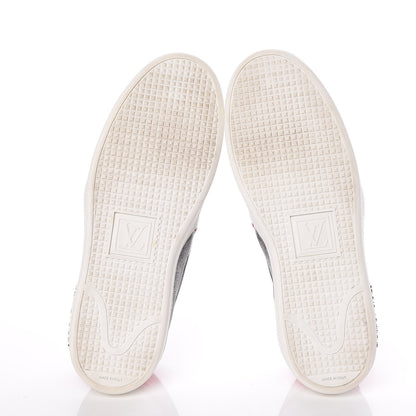 Louis Vuitton Monogram Frontrow Slip On Sneakers 37.5 Rouge 5 of 9