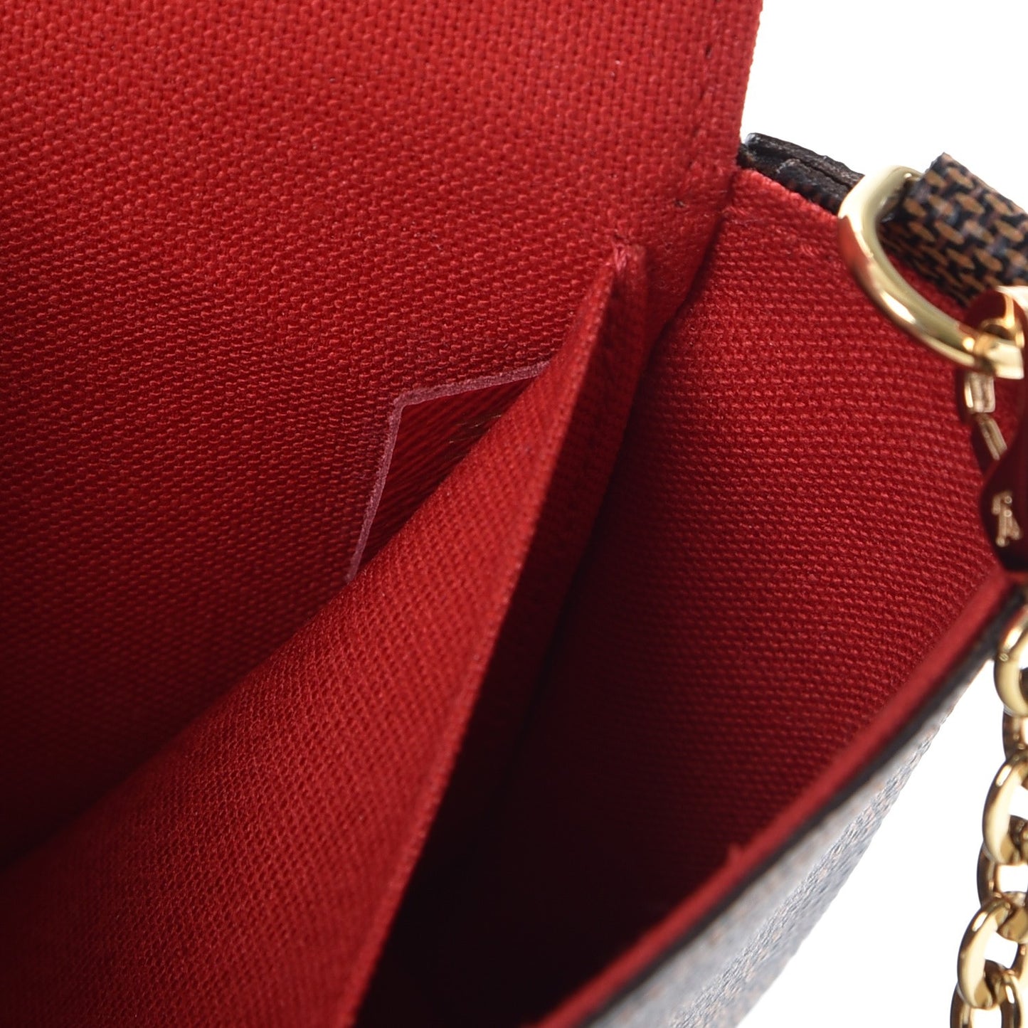 Damier Ebene Pochette Felicie Chain Wallet