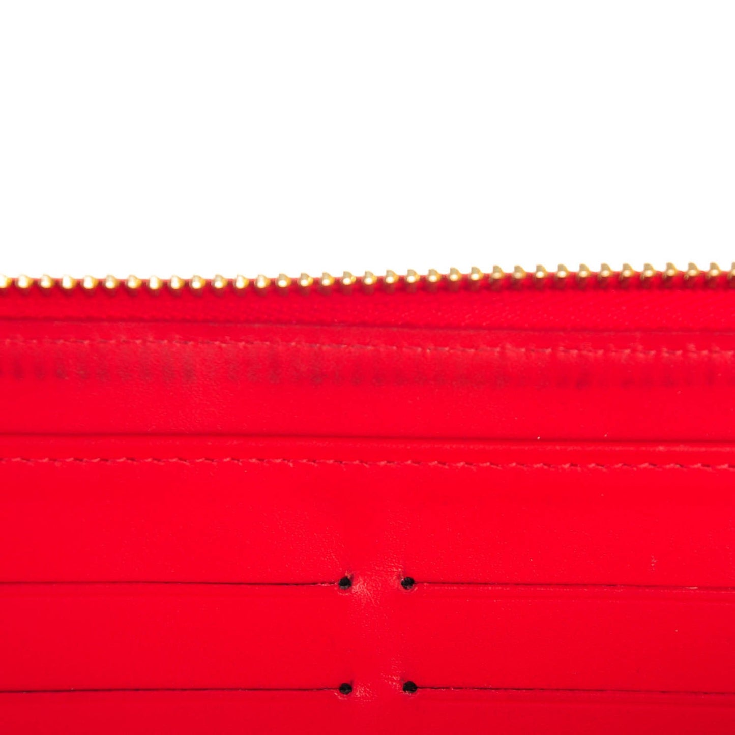 Patent Sweet Monogram Zippy Wallet Pomme D'Amour