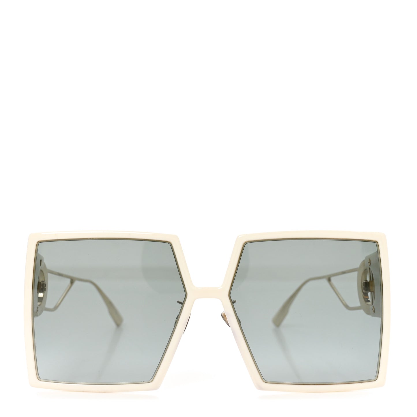 Square 30 Montaigne Sunglasses White