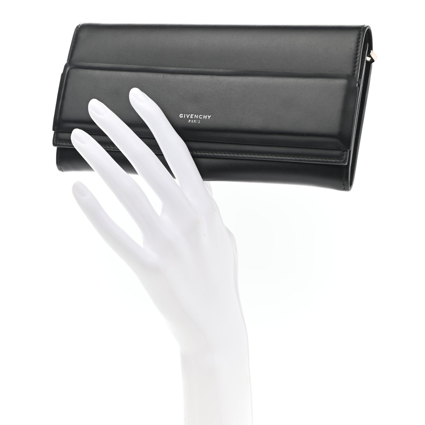 Smooth Calfskin Horizon Continental Wallet Black