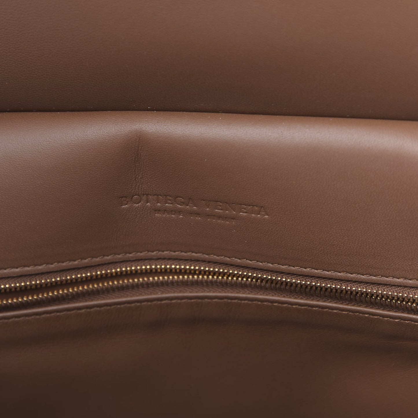 Nappa Intrecciato Strap Shoulder Bag Brown