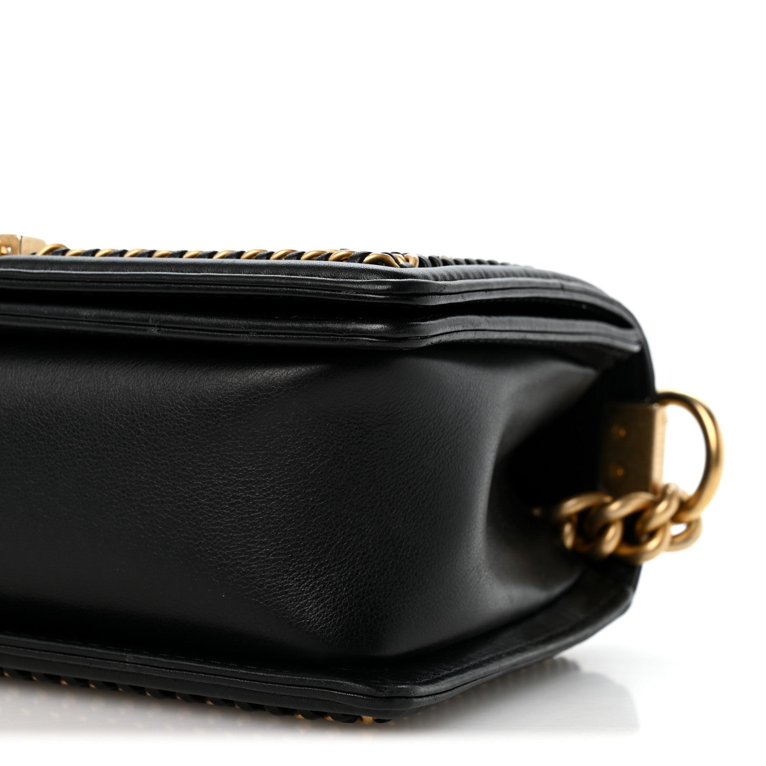 Chanel Lambskin Quilted Medium Top Handle Boy Flap Black 10 of 13