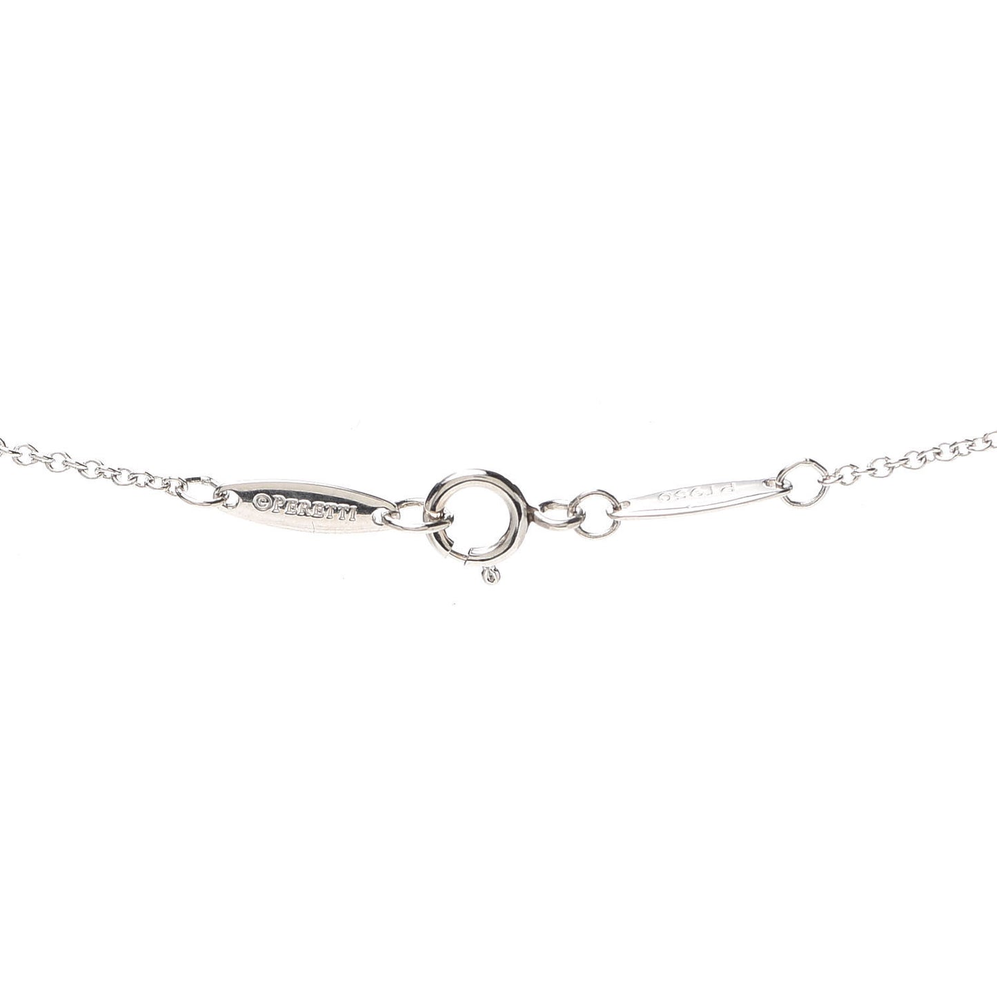 Platinum Diamond .14ct Elsa Peretti Diamonds by the Yard Pendant Necklace