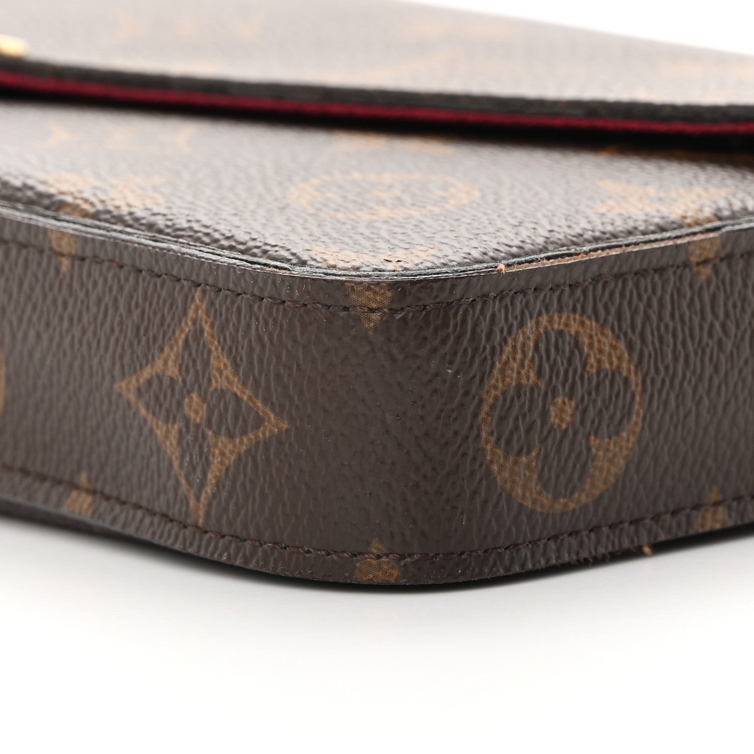 Louis Vuitton Monogram Pochette Felicie Chain Wallet Fuchsia 12 of 19