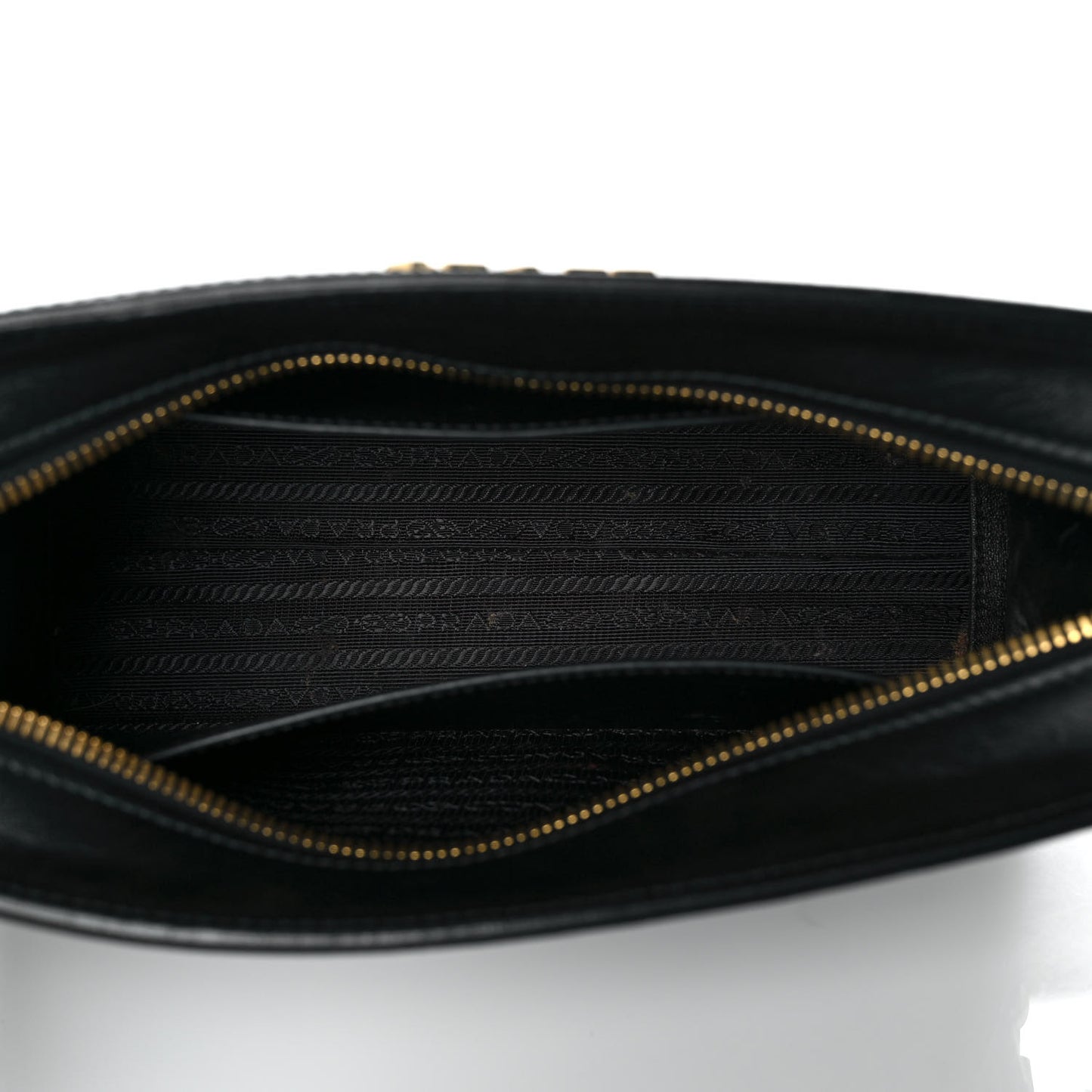 Saffiano Vernice Esplanade Crossbody Bag Black