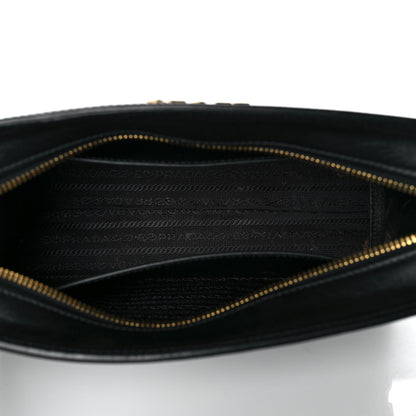 Prada Saffiano Vernice Esplanade Crossbody Bag Black 4 of 9