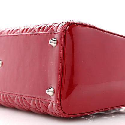 Christian Dior Patent Cannage Large Lady Dior Red 10 of 10