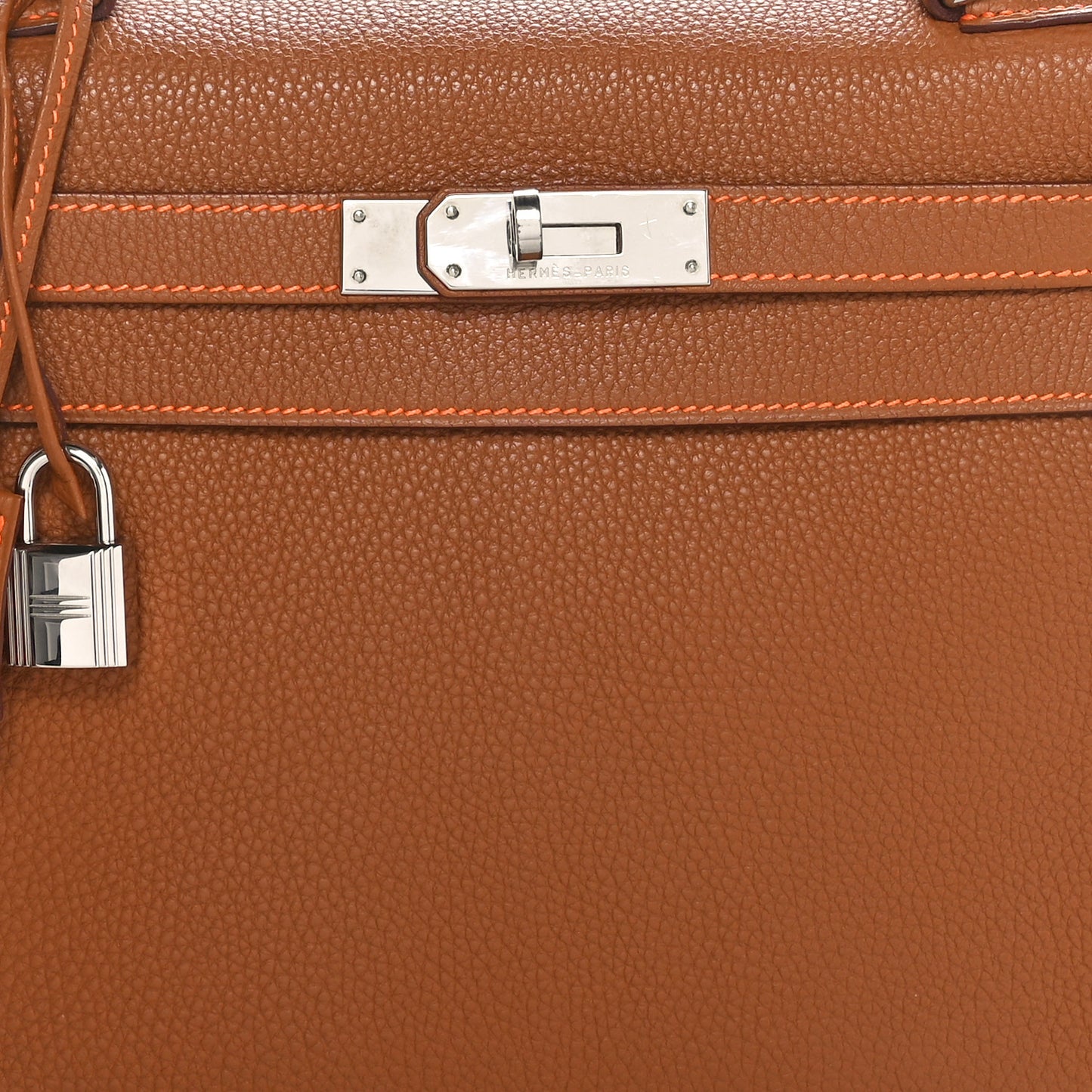 Togo Kelly Retourne 28 Gold Orange