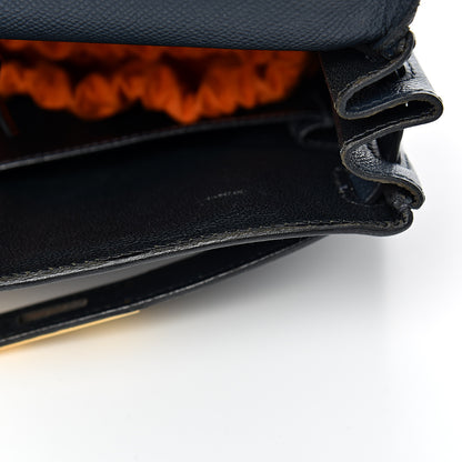 Hermes Courchevel Retourne Kelly 28 Bleu Marine 44 of 48