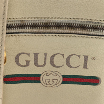 Gucci Grained Calfskin Mini Logo Messenger Bag White 8 of 10