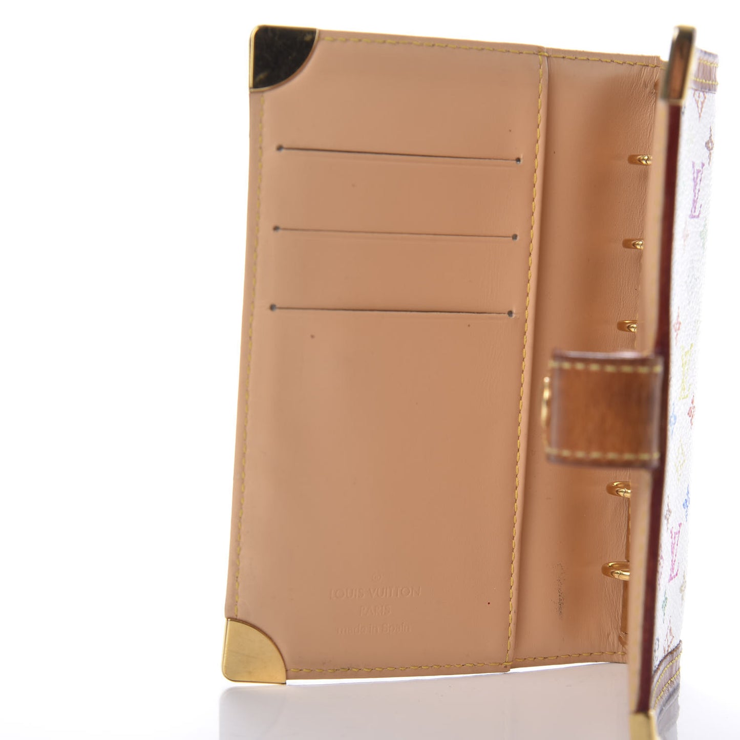 Monogram Multicolor Small Ring Agenda Cover White