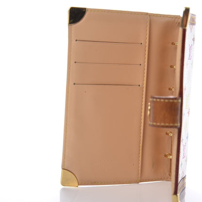 Louis Vuitton Monogram Multicolor Small Ring Agenda Cover White 8 of 10